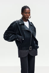 Bonita Deconstruct Tokalı Deri Ceket